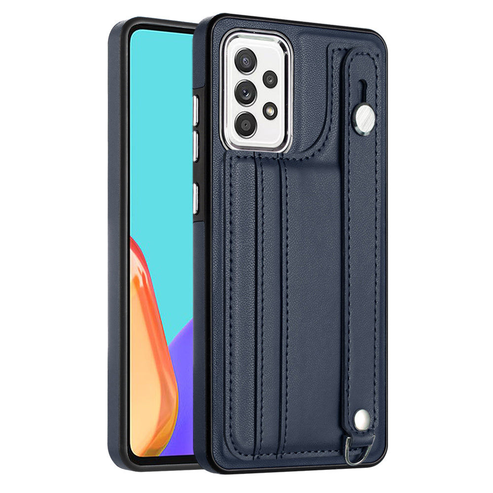 YB Leather Coating Series-5 For Samsung Galaxy A53 5G PU Leather TPU Card Holder Cover Wristband Kickstand Case YB Leather Coating Series-5 For Samsung Galaxy A53 5G PU Leather TPU Card Holder Cover Wristband Kickstand Case